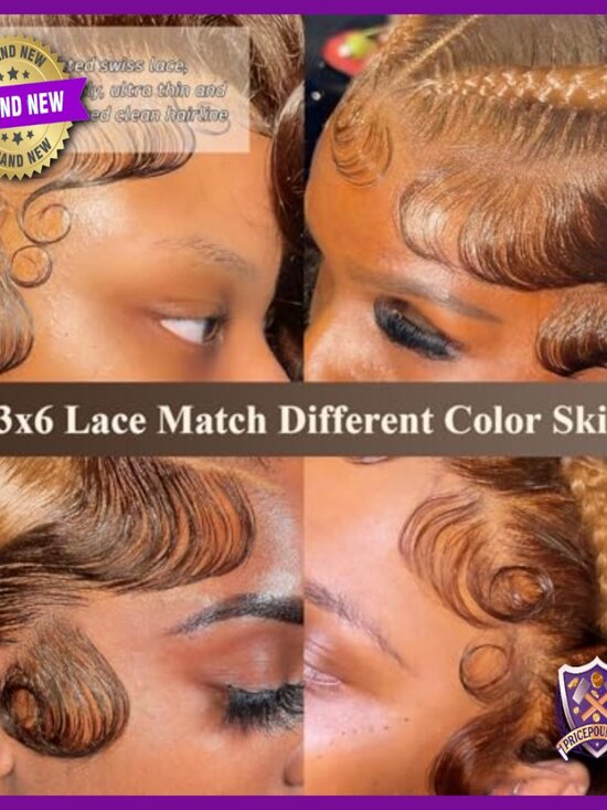 13x6 Lace Front Human Hair Wig, Body Wave, Pre Plucked, Glueless
